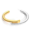Simple Lines Design Bracelet Gold Color Bangle Bracelets
