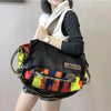New Casual Original Women Handbag Leather Canvas Female Portable Crossbody Bag