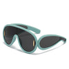 Sports Punk Luxury Brand Oversized Steampunk Eyewear Goggle UV400