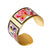 Color Enamel Love Bangle Bracelets