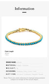 Luxury Turquoise Chain Bracelet