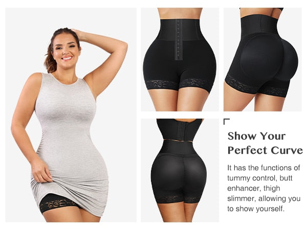 Women High Waist Padded Body Shaper Panty Butt Lift & Hip Enhancer Underwear  US | eBay