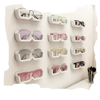 10 pcs Self-adhesive  Fashion Wall Mounted Glasses  Display Storage