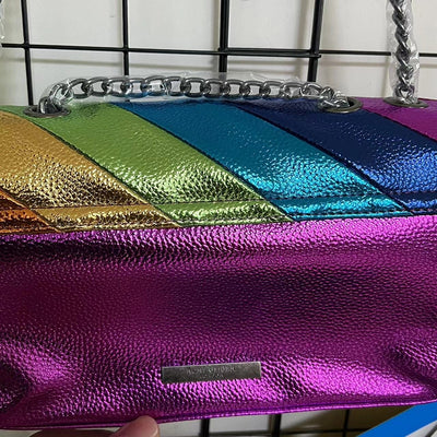 Rainbow Women Handbag Wave Pattern Eagle Head Icon
