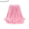 Fashion Designed 2024 Summer Lady Double Layers Quality Office Mini Pleated Solid Short Ruffles Skirt For Women