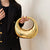 Golden Evening Handbag For Women PVC Wrist Bag