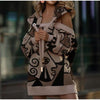 Loose Drawstring Long Hoodies Casual Streetwear Gothic Mini Vestidos - ShapeBstar
