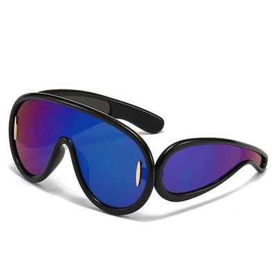 Sports Punk Luxury Brand Oversized Steampunk Eyewear Goggle UV400