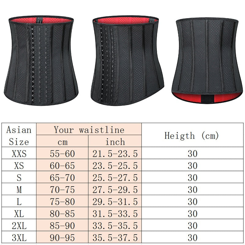 Waist Trainer Size Chart